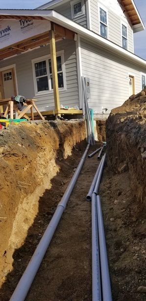 200amp underground service & Phone & Cable utility piping installation in Newton, CT (3)