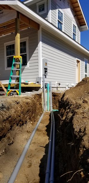 200amp underground service & Phone & Cable utility piping installation in Newton, CT (4)