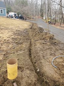 Installed Split Rail fence & x2 post lights in Southbury, CT (2)